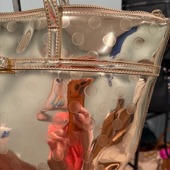 Kate Spade Gold Polka Dot Tote Bag - Picture 5 of 12